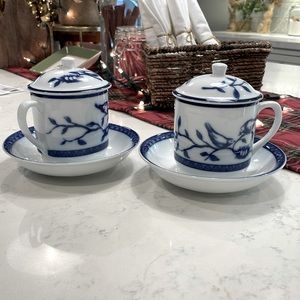 Williams Sonoma Bird Tea Cups (2)